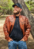 #121 Biker Jacket in American Bison.