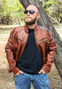 #121 Biker Jacket in American Bison.