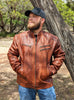 #121 Biker Jacket in American Bison.