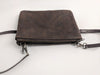 #3745 "Cibolo" Cross Body in American Bison. Color: "Comanche" Brown 2 exterior zip compartments. Dimensions: 8" H x 12 " L x 2" D