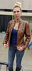 # 102 Fashion Biker Jacket in American Bison