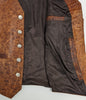 #119 Western Vest in American Bison - Cinnamon Bubble - Conceal & Carry