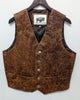 #119 Western Vest in American Bison - Cinnamon Bubble - Conceal & Carry